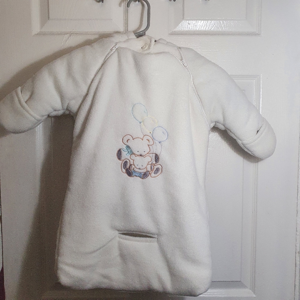 Baby dove white snow suit 0-12M